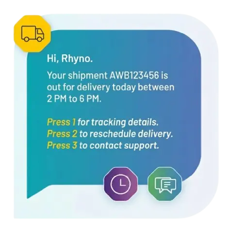 Voice broadcasting for logistics delivery alerts
