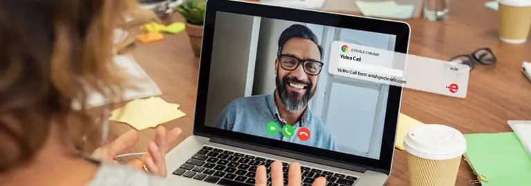 Video Calling using Web Push Notification