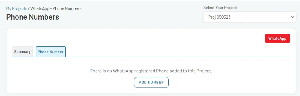 How to add phone number for WhatsApp Business Account?